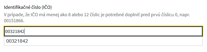 Doťahovanie údajov z RPO