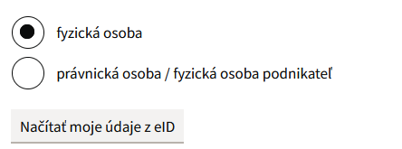 Tlačidlo pre dotiahnutie údajov z RFO